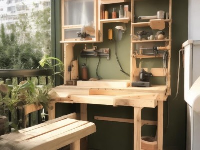 通过小型木工机械阳台，简化生活中的工作场所解决方案。